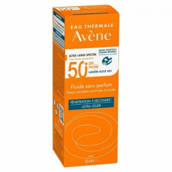 Avene Fluide Solaire Sans Parfum Αντηλιακή Κρέμα Προσώπου SPF50 50ml