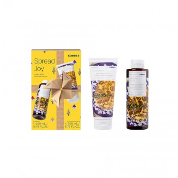 Korres Set Spread joy Renewing Shower gel Thyme and Honey 250ml + Body Smoothing Milk Thyme and Honey  200ml