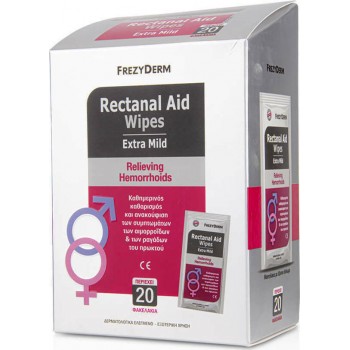 Frezyderm Rectanal Aid Μαντηλάκια Extra Mild για Αιμορροΐδες 20τμχ