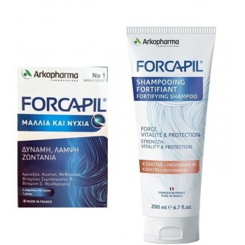 Arkopharma Forcapil 60 κάψουλες + Forcapil Fortifying Shampoo 200ml