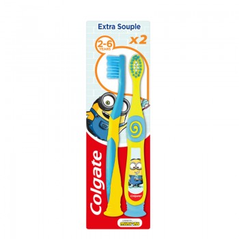 Colgate Παιδική Οδοντόβουρτσα Minions / Trolls Extra Soft για 2-6 χρονών 2τμχ