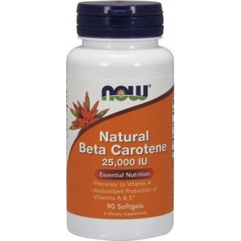 Now Foods Beta Carotene (Natural) 90 μαλακές κάψουλες
