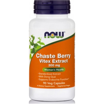Now Foods Chaste Vitex Berry Extract 300mg 90 φυτικές κάψουλες