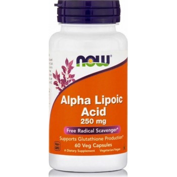 Now Foods Alpha Lipoic Acid 250mg 60 φυτικές κάψουλες