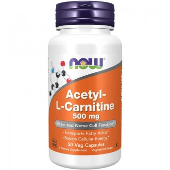 Now Foods Acetyl L-Carnitine 500mg  50 veg capsules