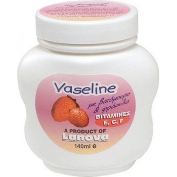 Lanova Vaseline Φράουλα με Βιταμίνη E C F 140ml