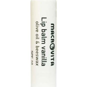 Macrovita Lip Balm Spf10 Προστασία Χειλιών Με Γεύση Βανίλια 4gr