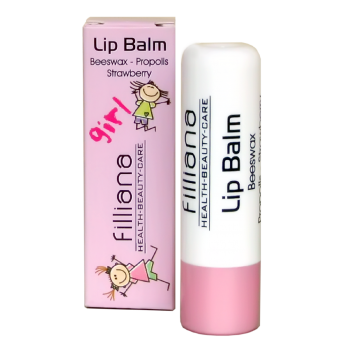 Filliana Lip Balm Girl Beeswax-Propolis-Strawberry Παιδικό Ενυδατικό Balm Χειλιών 4,8ml