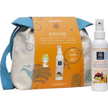 Apivita Promo Pack Suncare Kids Protection Spray SPF50 Face & Body 150ml & Kids Backpack