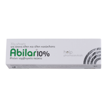 Abilar 10% Επουλωτική Αλοιφή για Τομές-Εκδορές-Πληγές -Εγκαύματα & Ελκών του Δέρματος 30gr