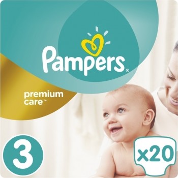 Pampers Premium Care No3 (5-9kg) 20τμχ