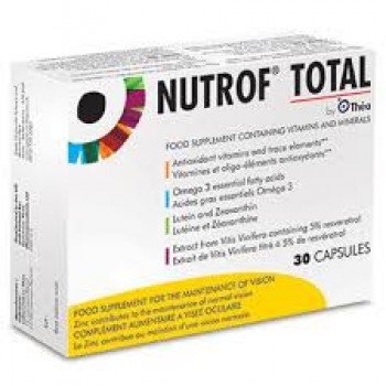 Thea Nutrof Total Συμπλήρωμα Διατροφής για την Καλή Λειτουργία της Όρασης, 30 caps