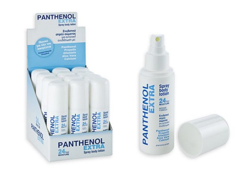 Panthenol Extra – Spray Body Lotion 24hour Moisture – Ενυδατικό Σπρέι Σώματος για Εντατική Ενυδάτωση 100ml