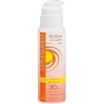 Coverderm Filteray Body Plus Milk 2 in 1 Sunscreen & After Sun Care SPF30 150ml